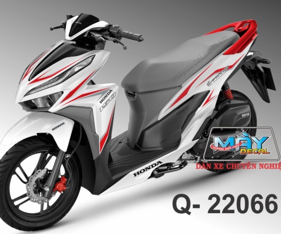 Tem rời Vario dán xe trắng tem