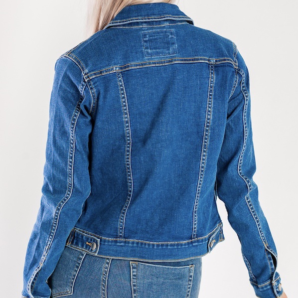 Áo khoác Jeans nữ form lững – 8063 – Cotonfio