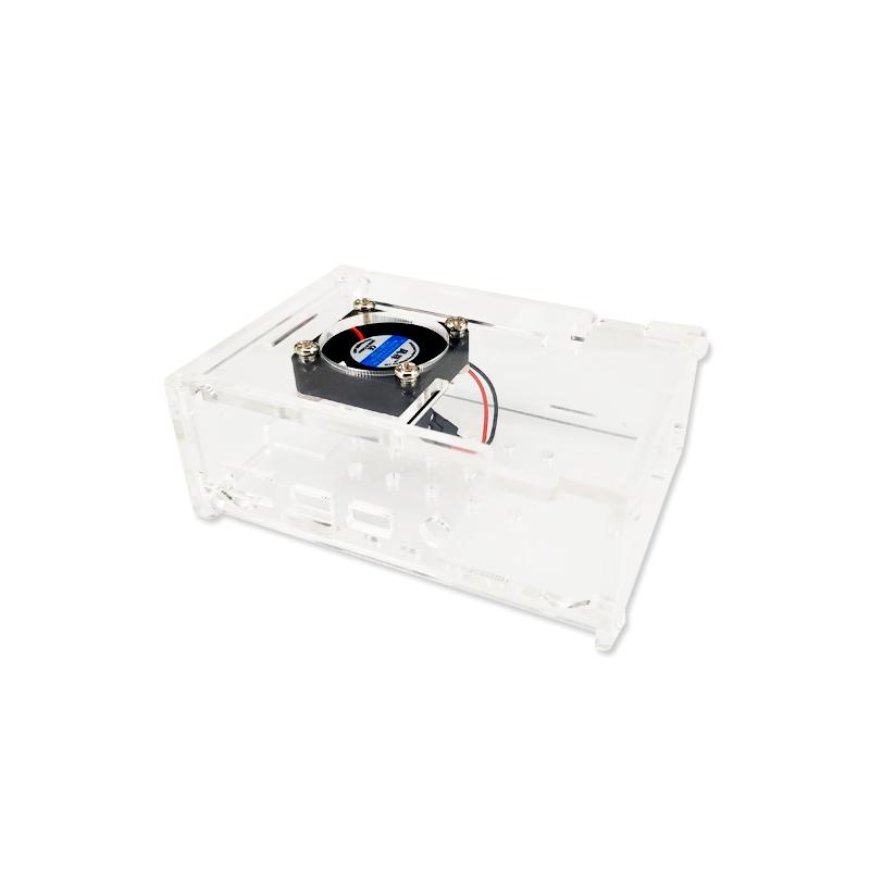 Vỏ Case Mica Cho Raspberry Pi 4 V1 Kèm Quạt tản nhiệt