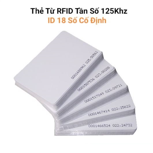 Thẻ từ rfid tần số 125khz màu trắng