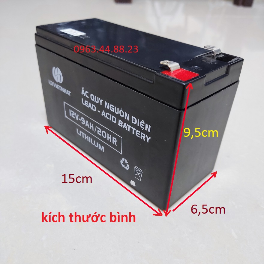 Bình Ắc quy khô 12V - 9AH