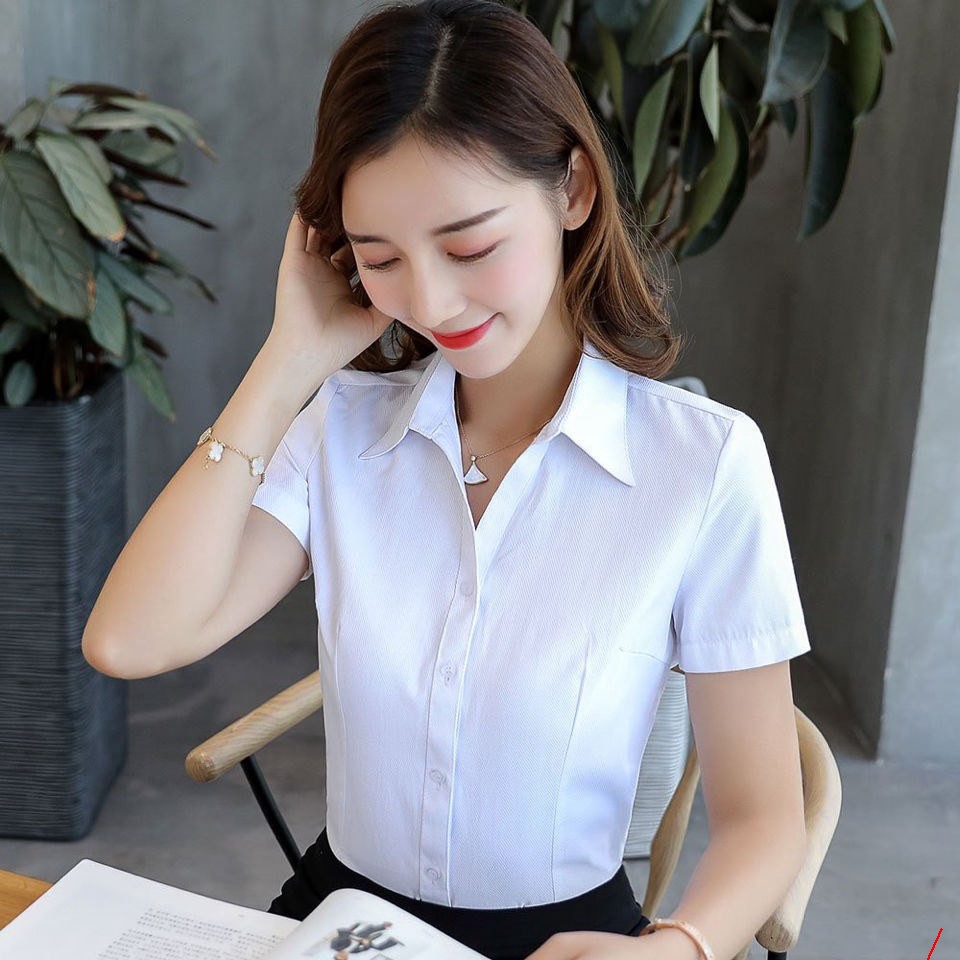 Áo sơ mi ngắn tay nữ chất đẹp