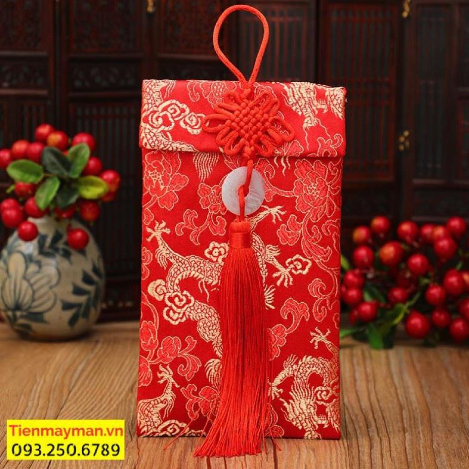 Bao lì xì vải gấm cao cấp - bao dọc - bao ngang