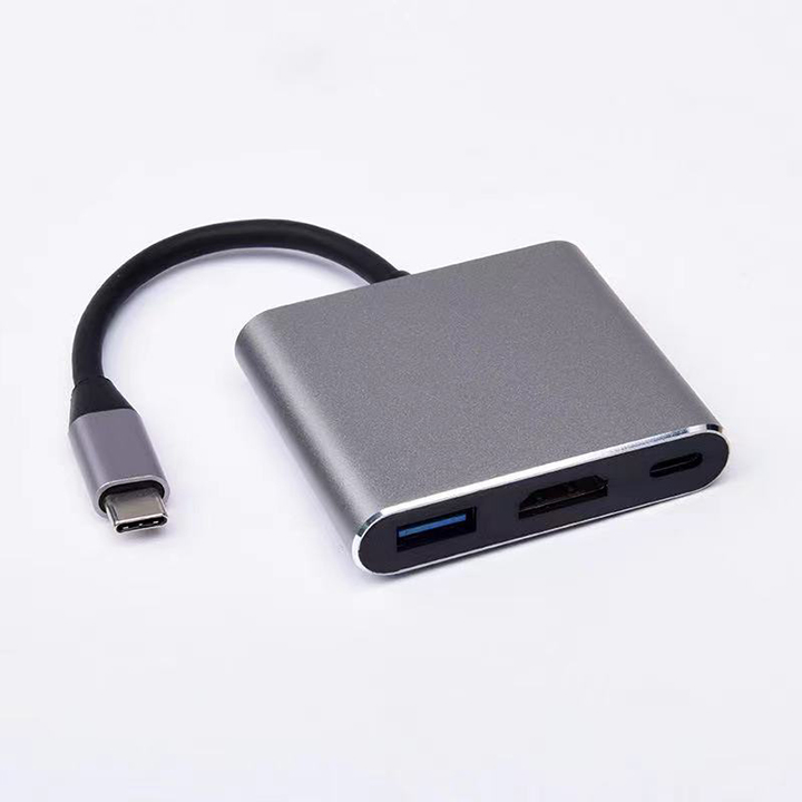 Hub Chuyển Đổi Type C Sang 3 Cổng USB 3.0, HDMI, Type C