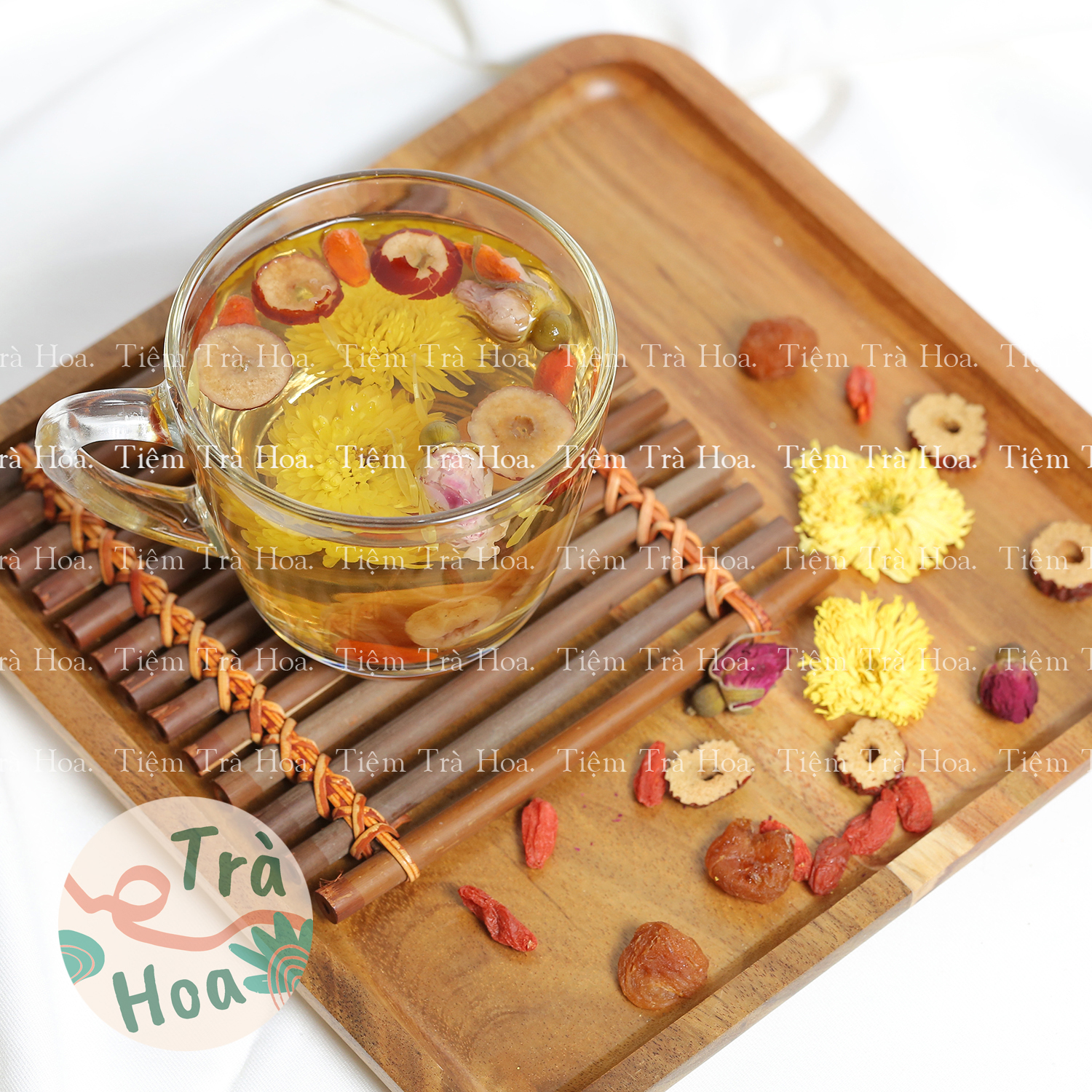 Set 10 gói Trà Dưỡng Nhan 5 vị (Táo Đỏ, Kỷ Tử, Nhãn Nhục, Hoa Cúc, Hoa Hồng)