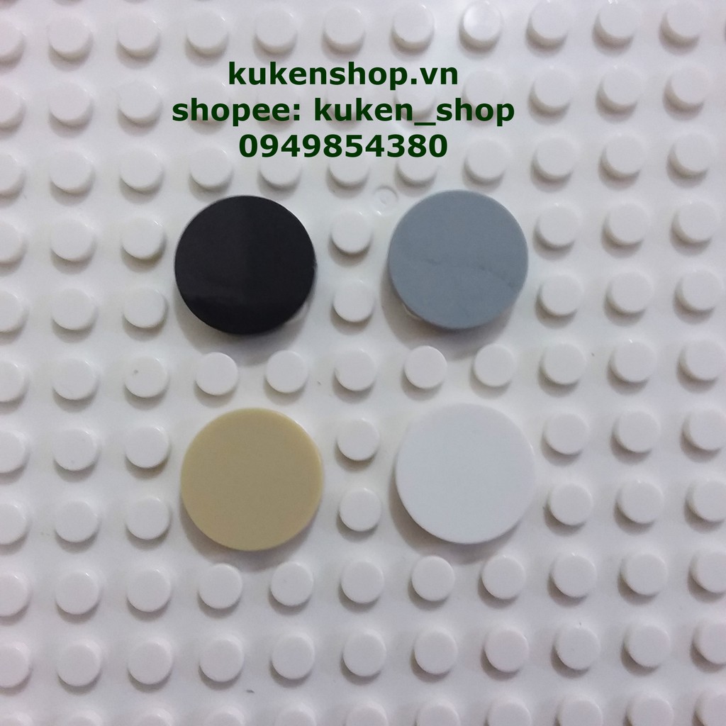 Combo 20 gạch trơn tròn 2x2 no.028 - phụ kiện moc