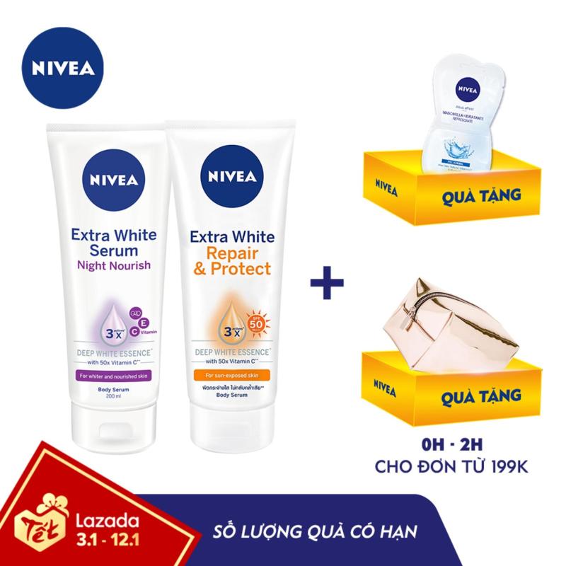 Bộ Đôi Sản Phẩm Dưỡng Trắng và Chống Nắng Hiệu Quả Nivea