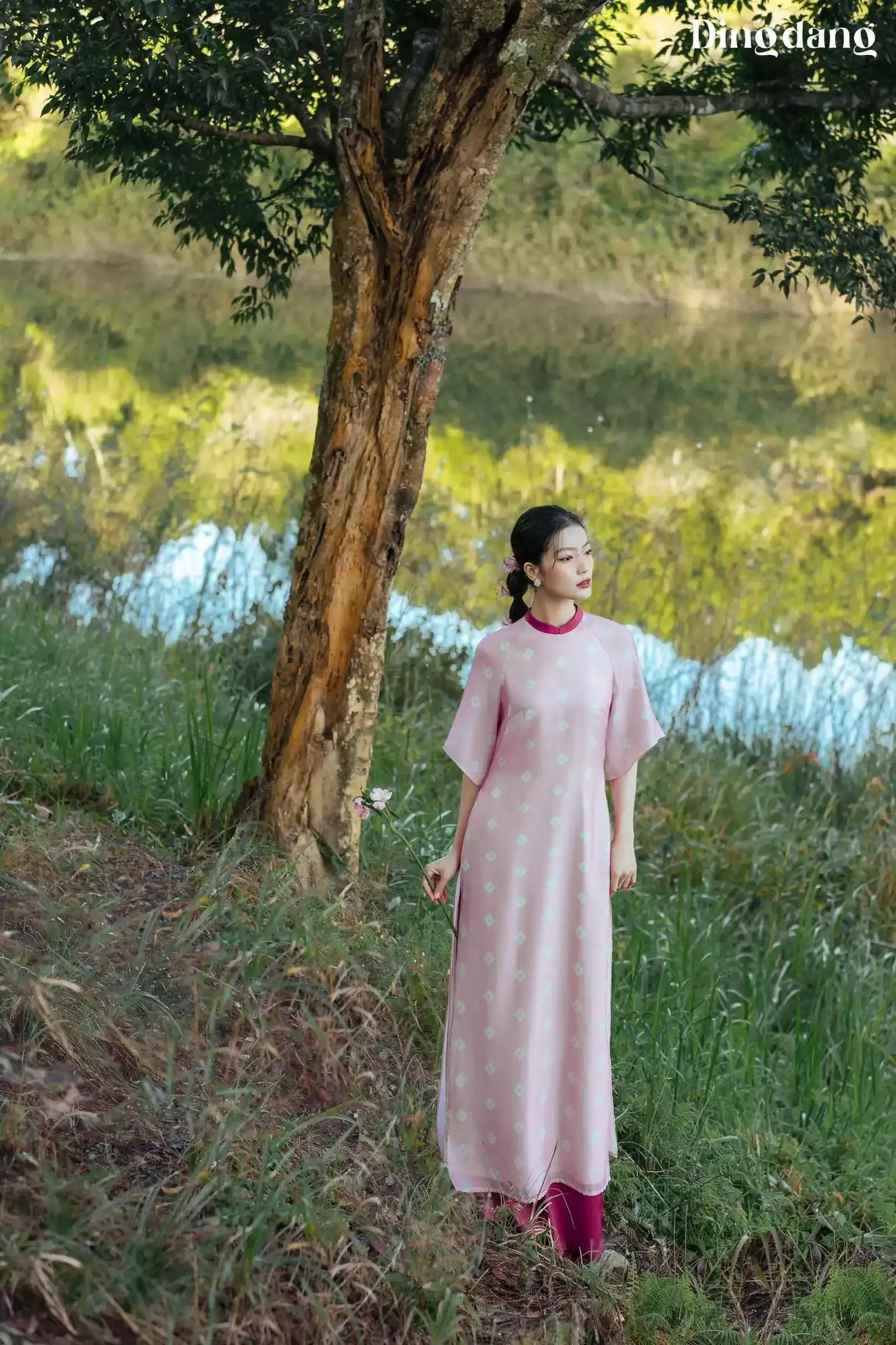 Áo Dài Lấm Tấm Hồng - Đing Đang