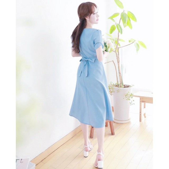 ĐẦM XÒE XANH PHỐI TAY SEN  (có ảnh thật)MS46