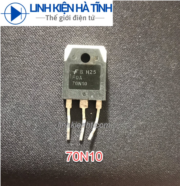 Mosfet N-Channel FQA70N10 70N10 100V 70A TO-3P chính hãng tháo máy