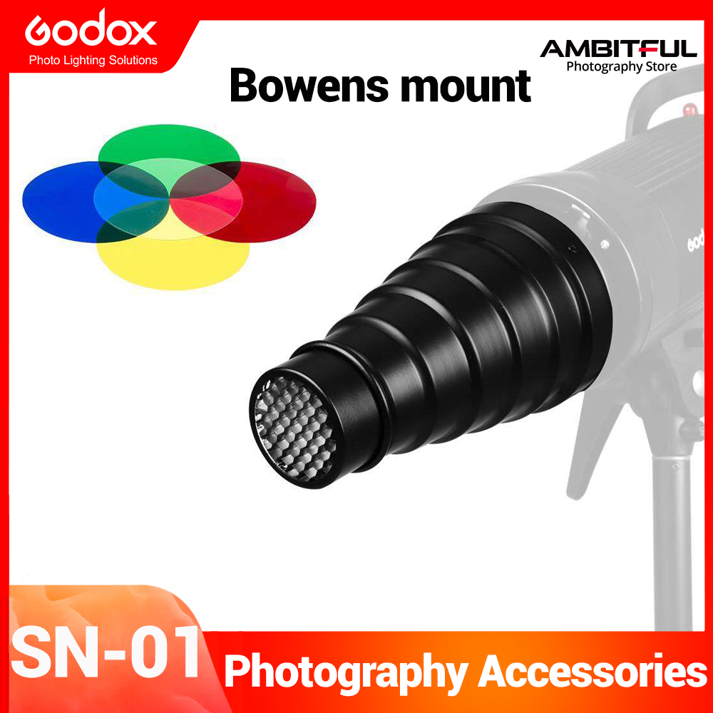 GODOX SN-01 Bowens large Snoot Studio Flash Accessories Professional Studio light Fittings Suitable for S-Type DE300 SK400 II