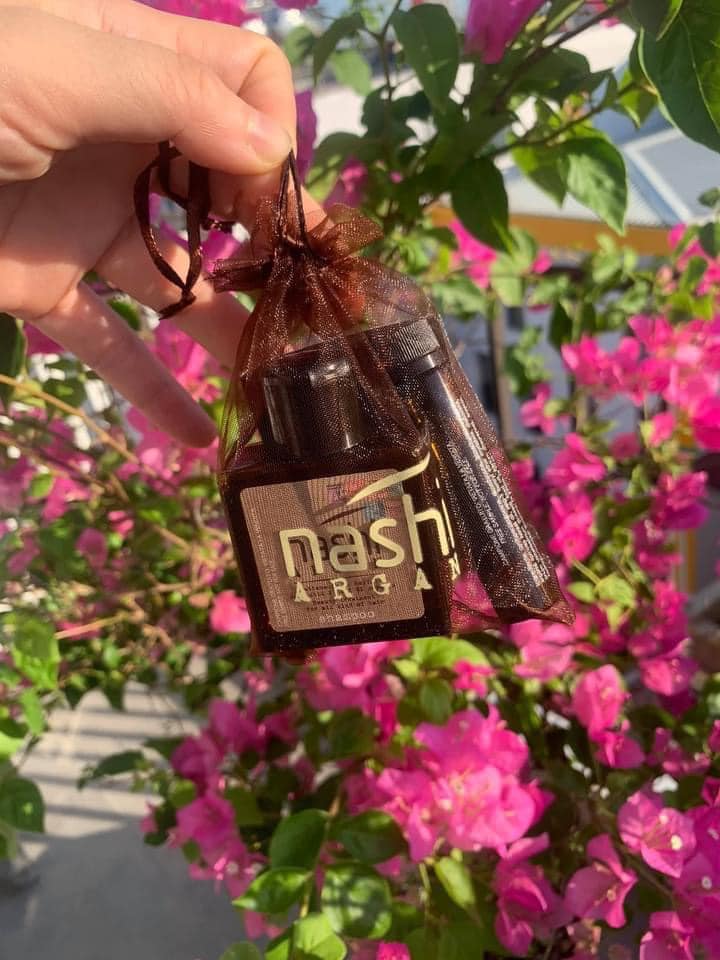 Bộ Dầu gội, dầu xả, tinh dầu Nashi Argan Mini