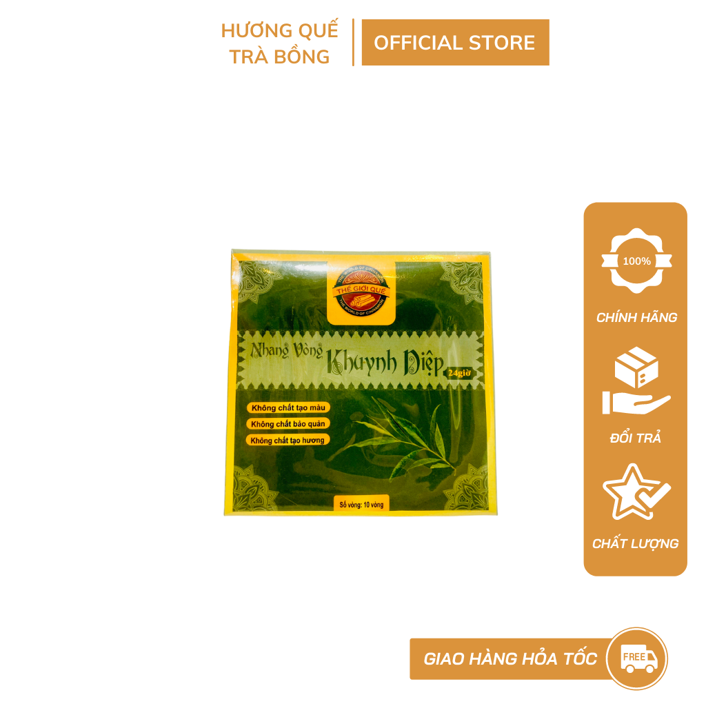 Nhang Vòng Khuynh Diệp 24 Giờ (1 Hộp 10 Vòng, 1 Vòng Cháy 24 Giờ)