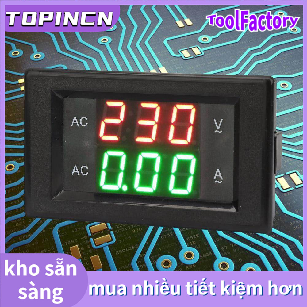 YB4835VA Digital Display AC 500V/50A LED Ampere Meter Voltmeter