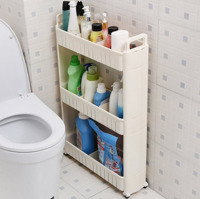 Kệ 3 tầng để đồ đa năng có bánh xe