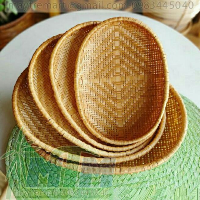 Mẹt tre hình oval 20*30cm