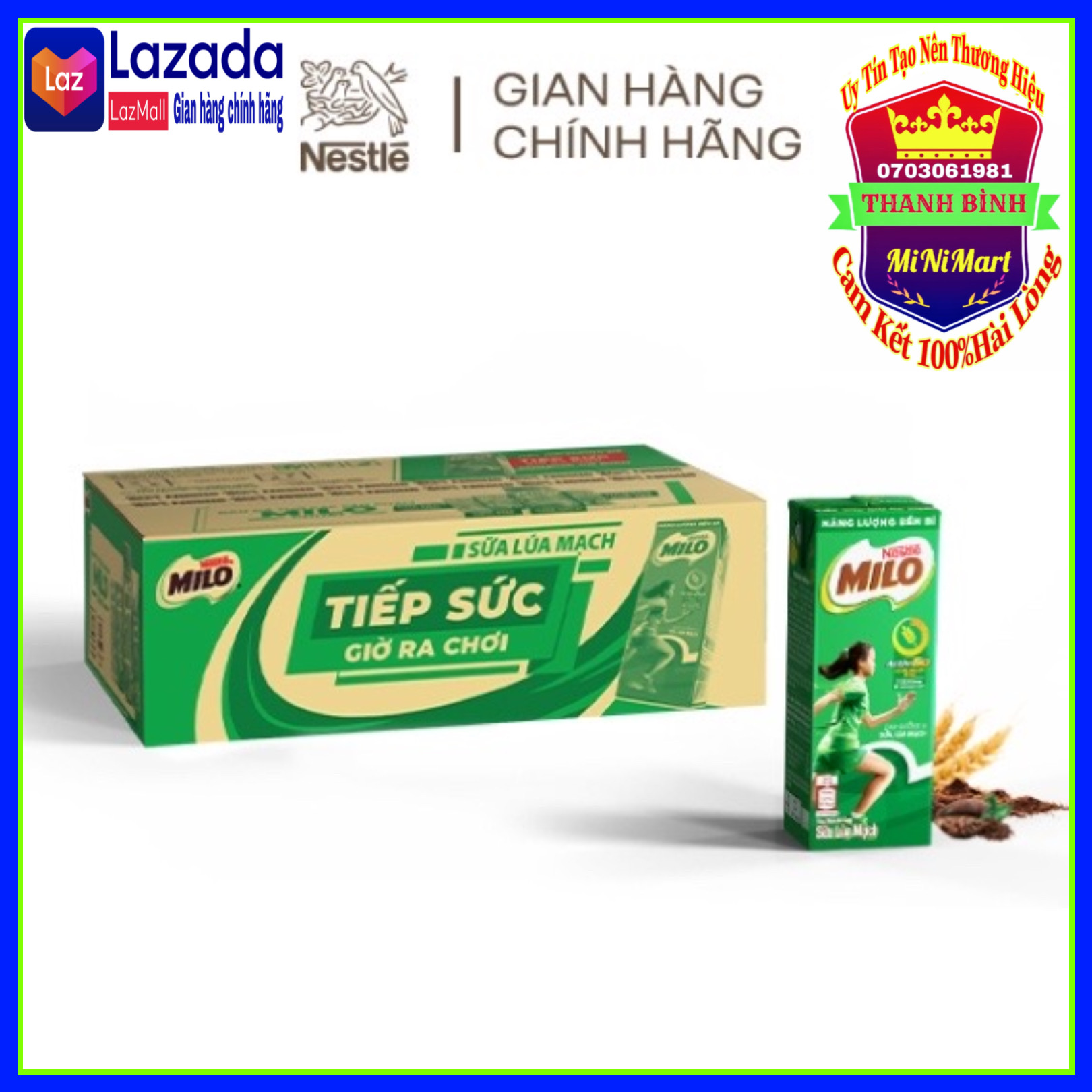 6 LỐC MILO 180ml
