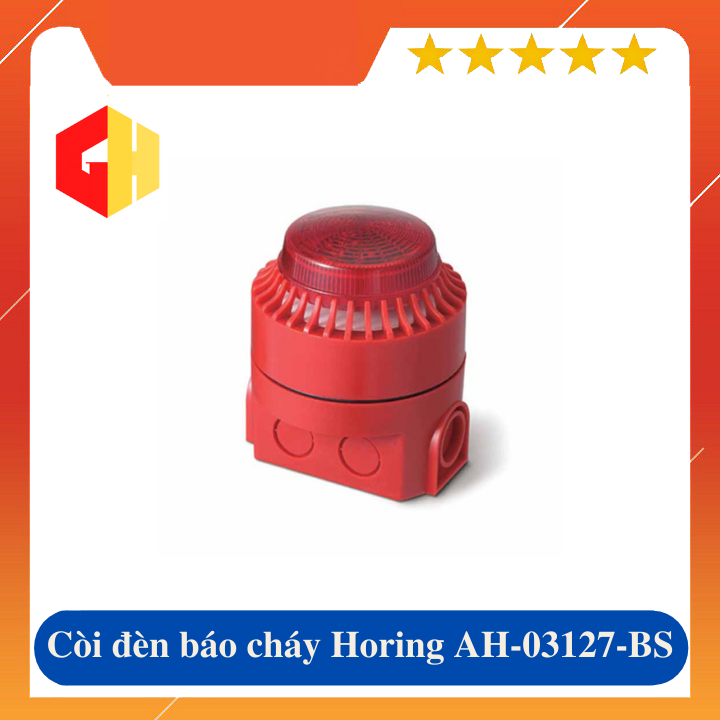 Còi báo động kết hợp đèn HORING AH-03127-BS có tem kiểm định