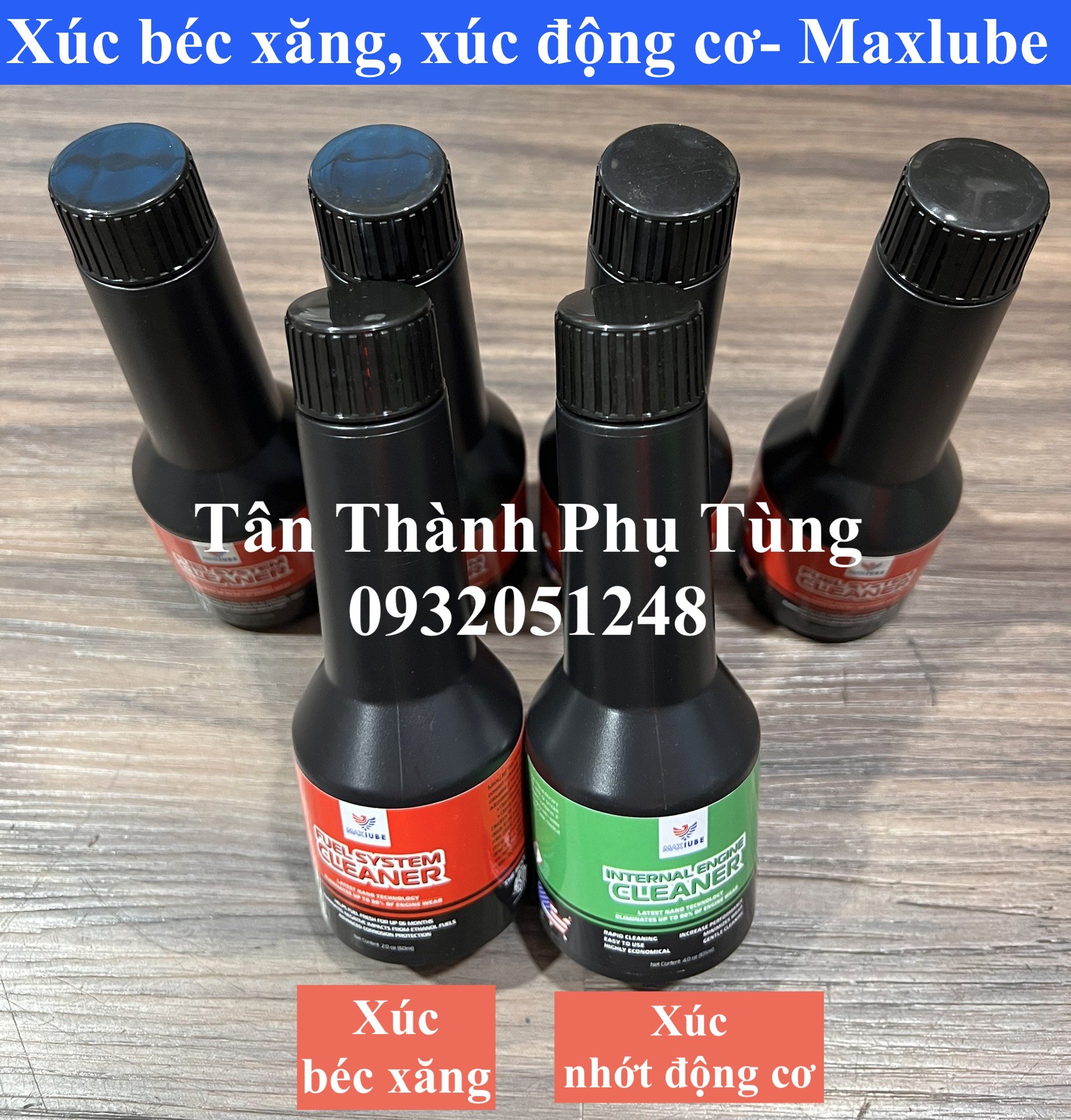 Súc/ Xúc béc xăng, xúc nhớt động cơ Maxlube nhập khẩu Mỹ- 60ml