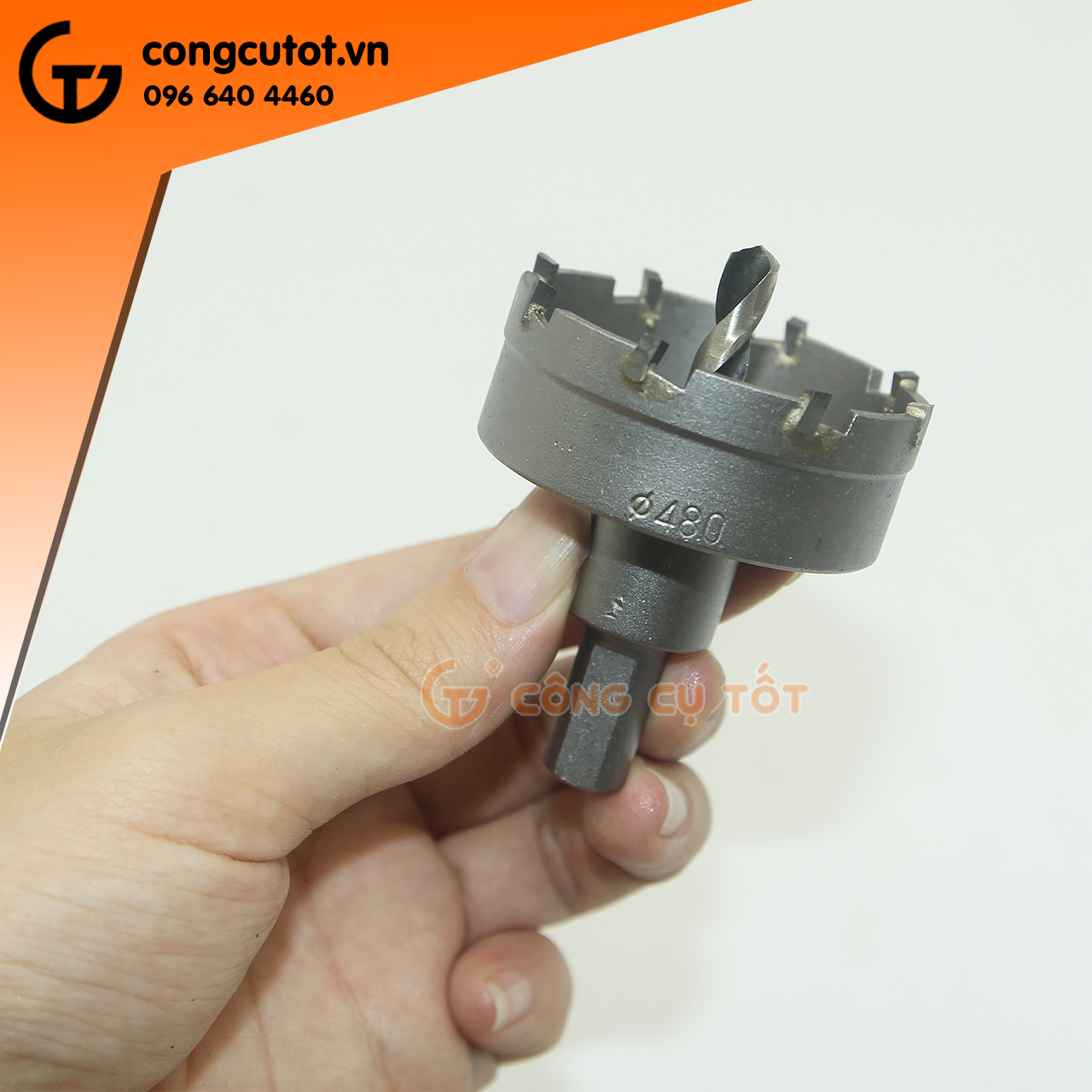Mũi khoét inox đầu hợp kim