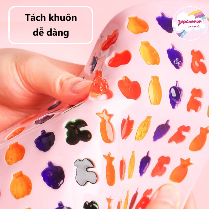 Khuôn silicon làm kẹo dẻo kẹo chip chip chocolate
