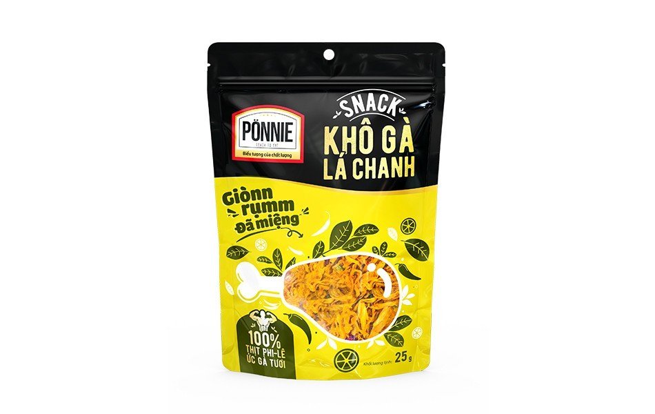 [Sản phẩm đơn] Snack khô gà lá chanh túi gói 25g