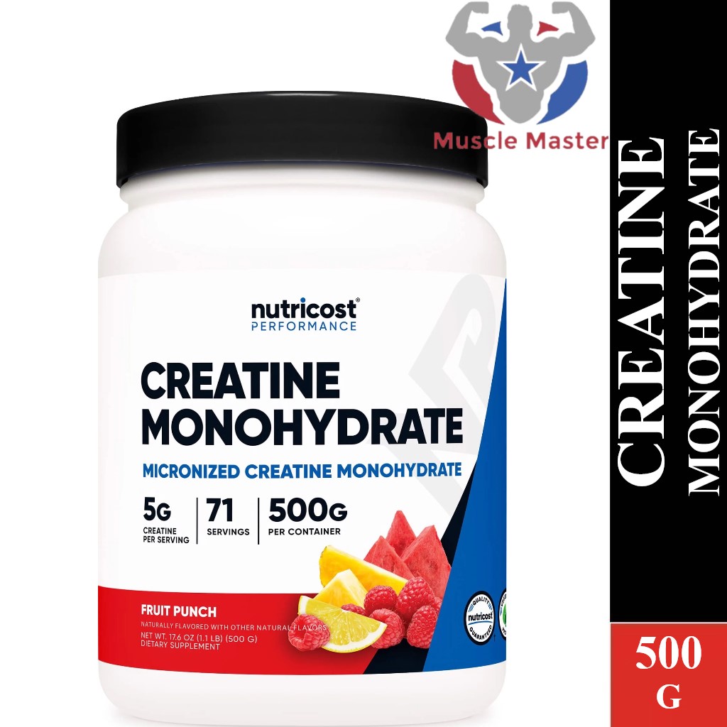[MỚI] Bột Tăng Sức Mạnh NutriCost Creatine Monohydrate Micronized 500g