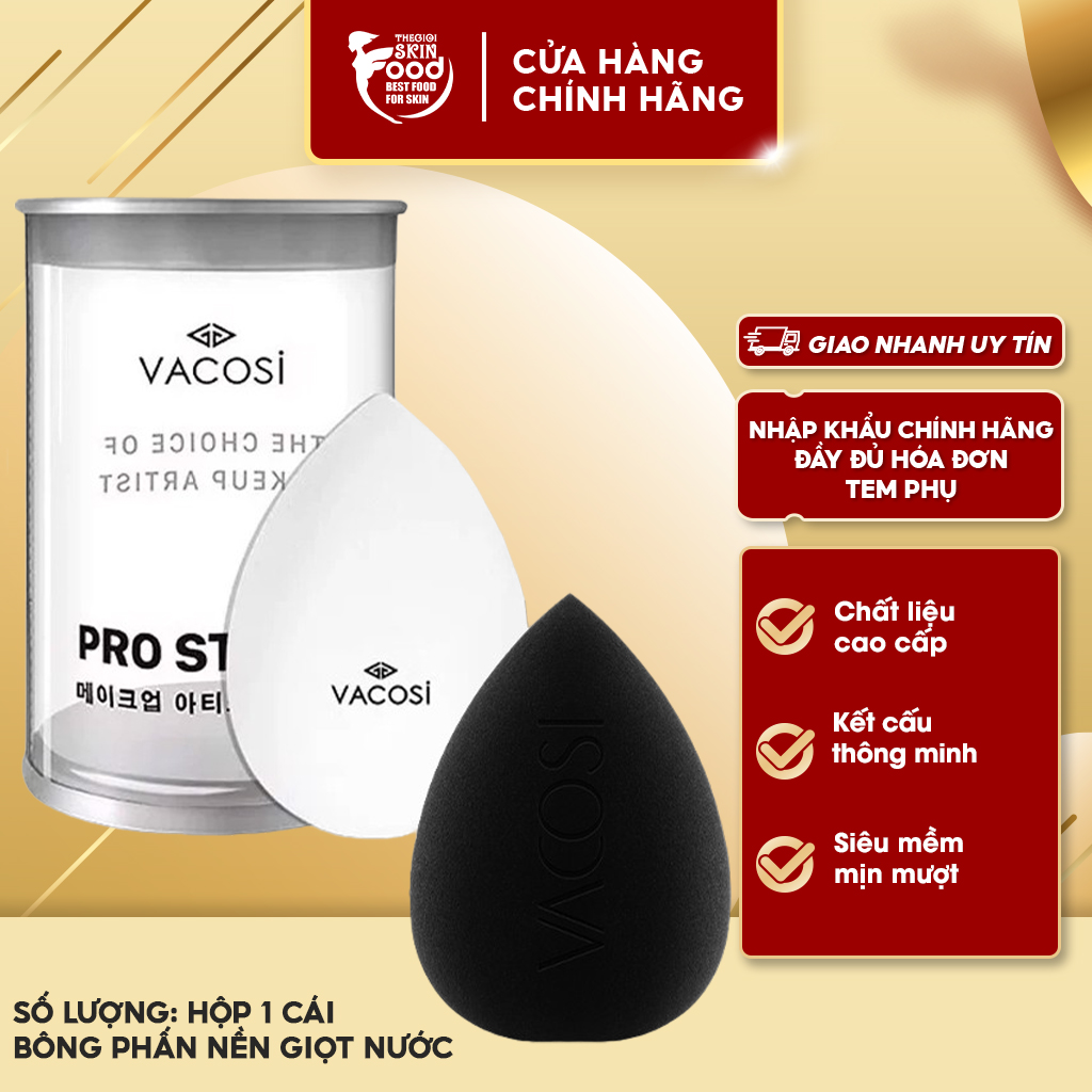 Bông Phấn Nền Giọt Nước Vacosi Prs Pro Classix Blender