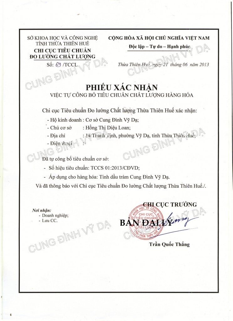 Tinh dầu tràm Cung đình Vỹ Dạ - 100ml