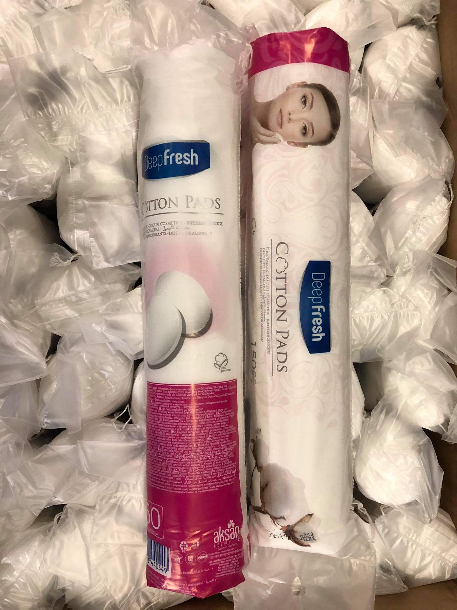 Bông Tẩy Trang - Deep Fresh Cotton Pads -  150 Miếng