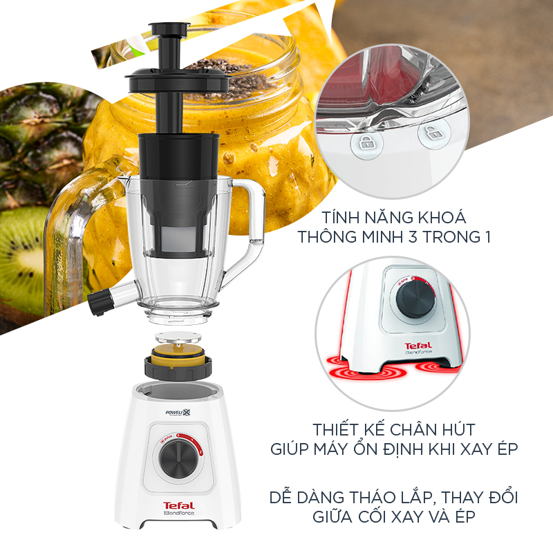 Máy xay sinh tố đa năng Tefal BL42Q166