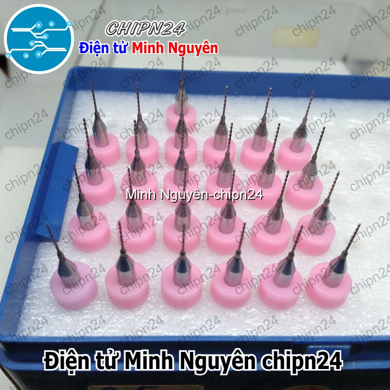 [2 cây] Mũi khoan mạch in CNC 0.5mm (Mạch điện tử, PCB)