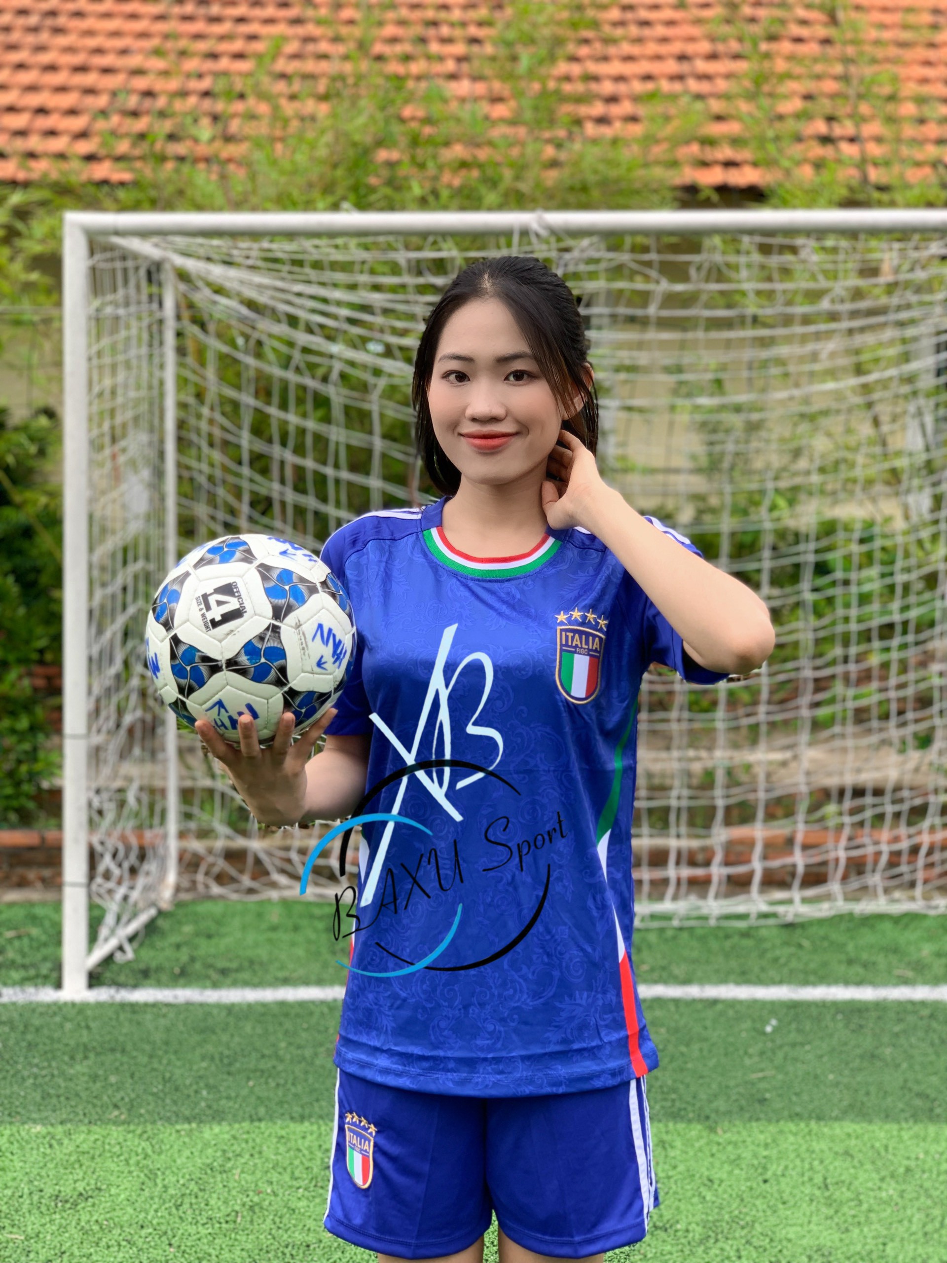 Áo bóng đá Ý ITALIA XANH CHÍNH THỨC 2024 - Bộ quần áo bóng đá tuyển ý xanh WC 2024