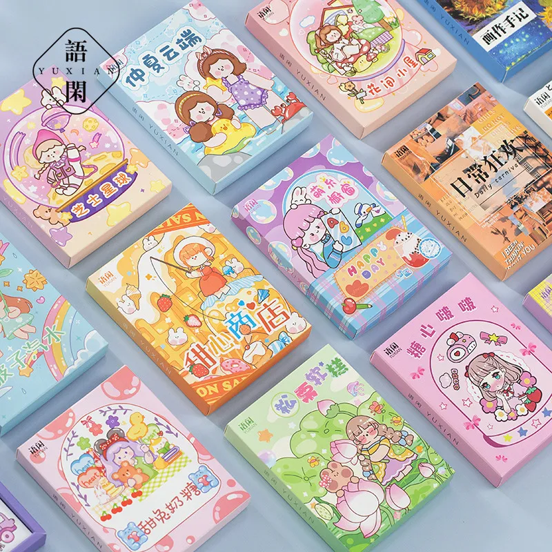 Hộp 50 Tấm Sticker trang trí dễ thương