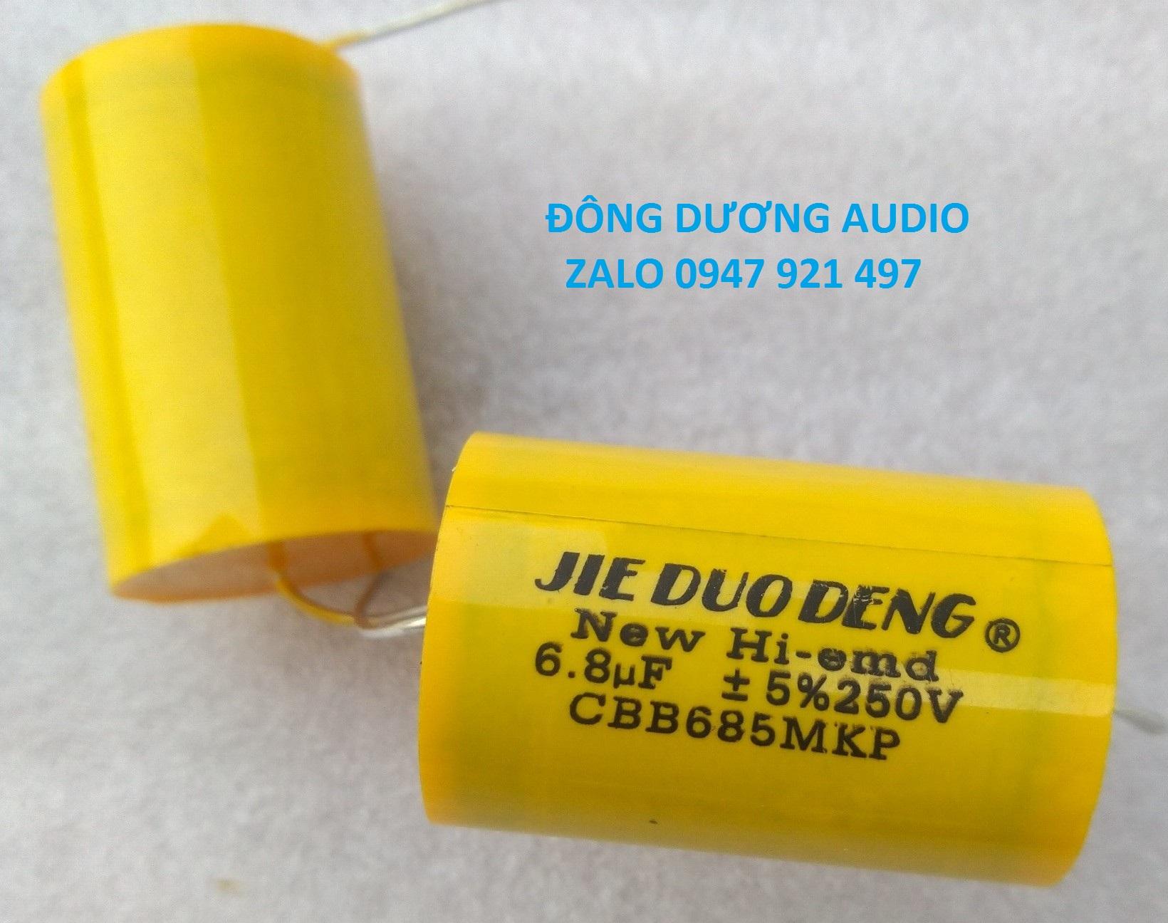 2 CON TỤ PHÂN TẦN 6.8MF 250V - VÀNG TRÒN