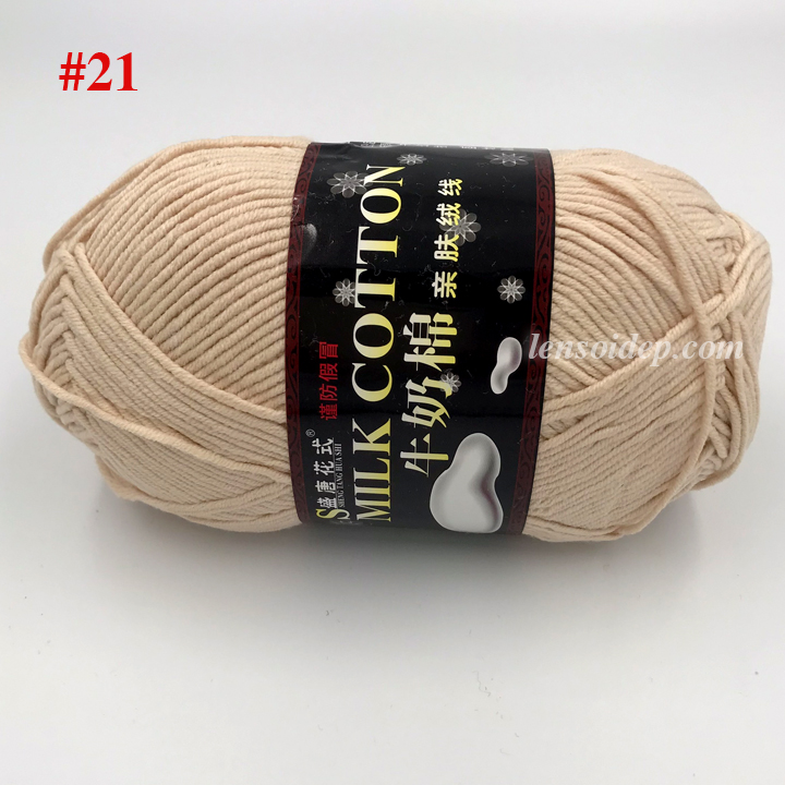 Len Milk Cotton 125g Loại 1