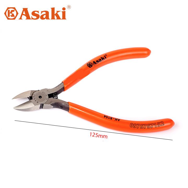 Kìm cắt mini Asaki AK-8154 5inch/125mm (có lò xo giữa)