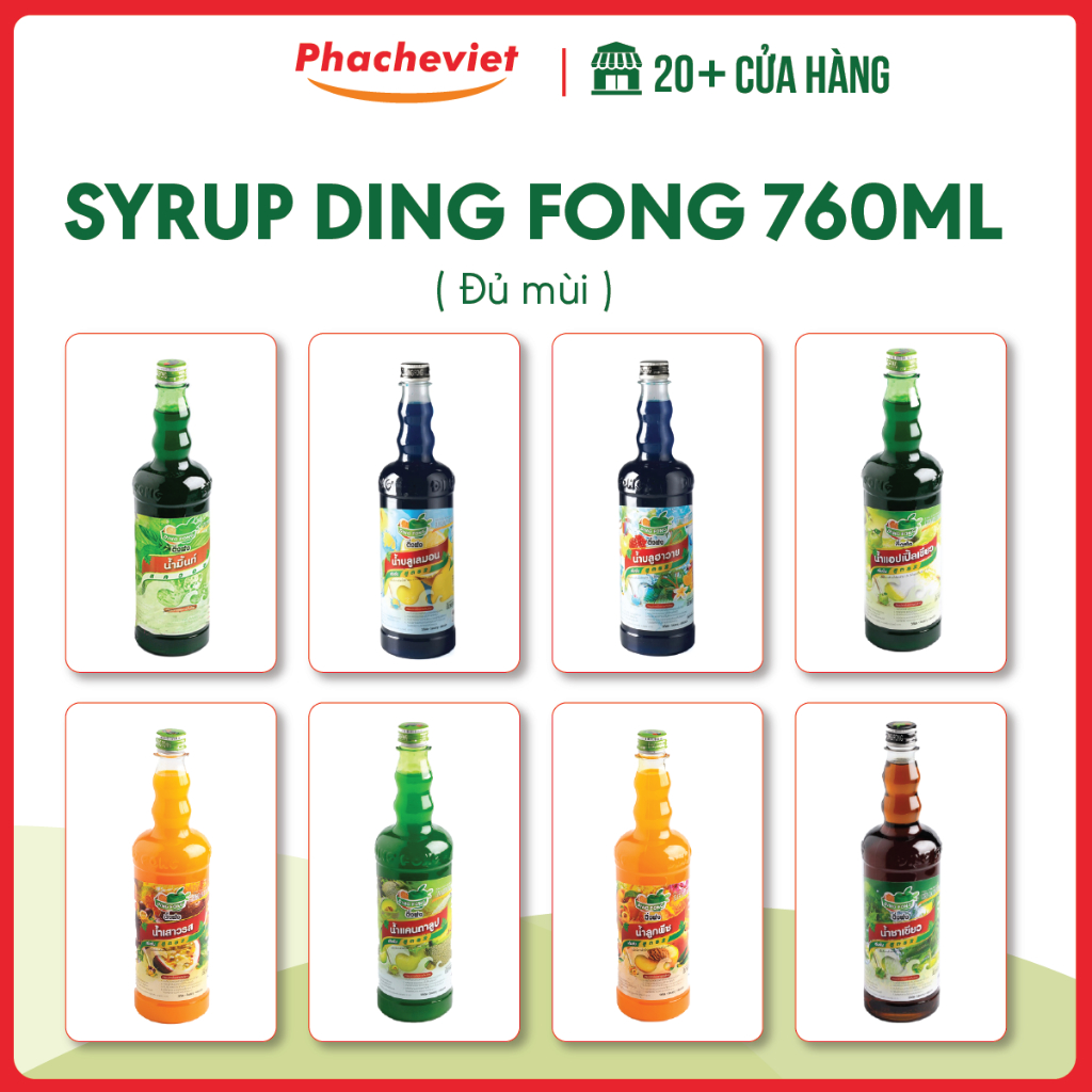 Syrup Ding Fong Đủ Mùi 760ml