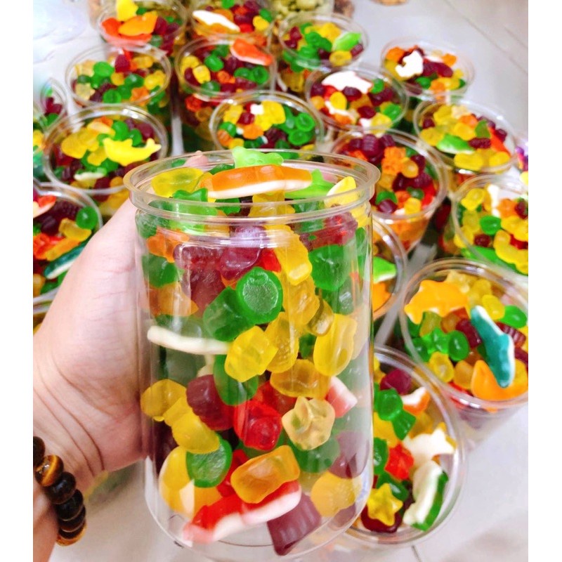 Hũ 500gr Kẹo dẻo Chíp Chip mix vị