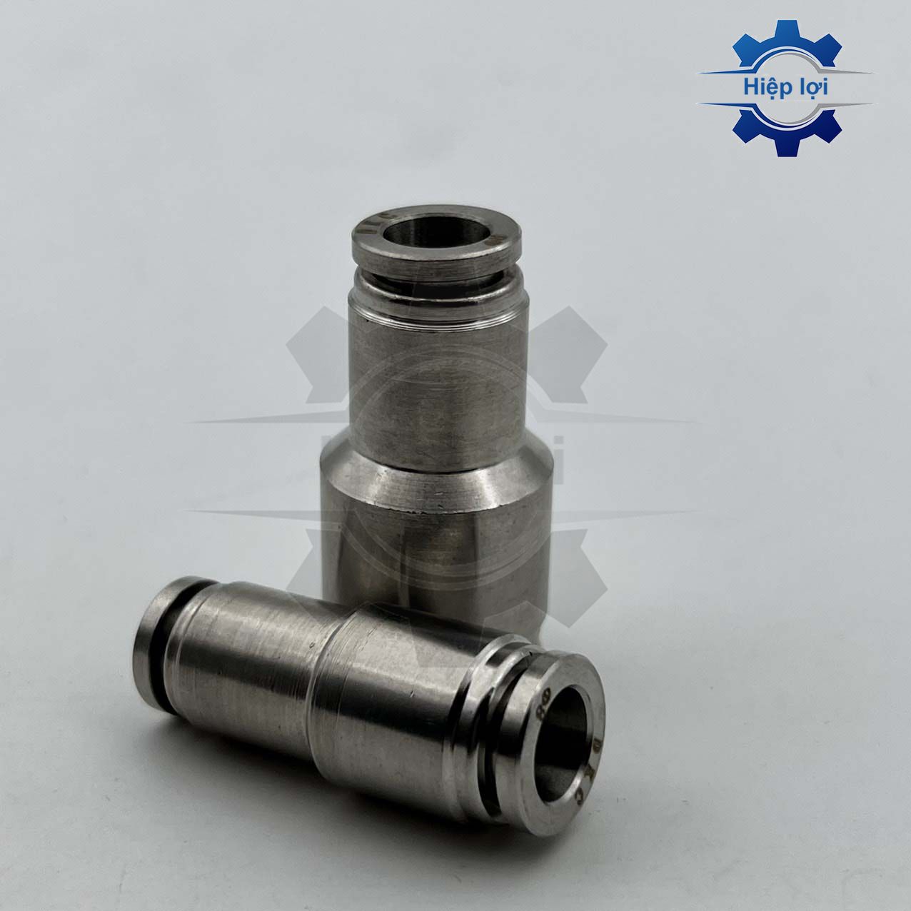 Nối giảm inox IPG - nối nhanh giảm inox 2 đầu ghim ống - cút nối dây hơi