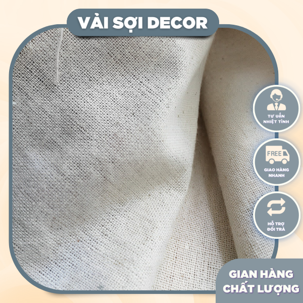 Vải canvas mộc (20m x 1,6m)
