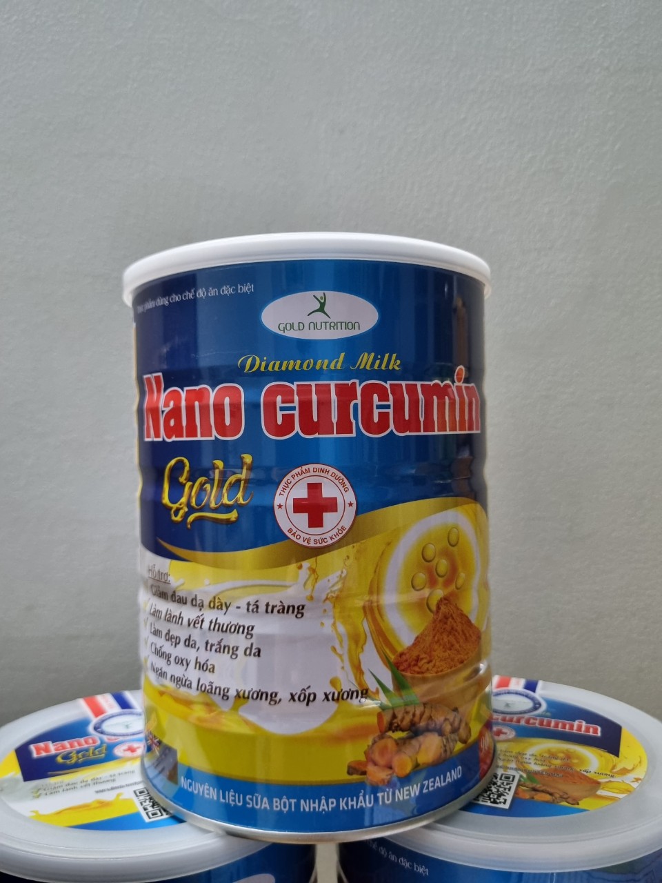[Hộp 900gr] Sữa nghệ Nano Curcumin Gold. Date 2027