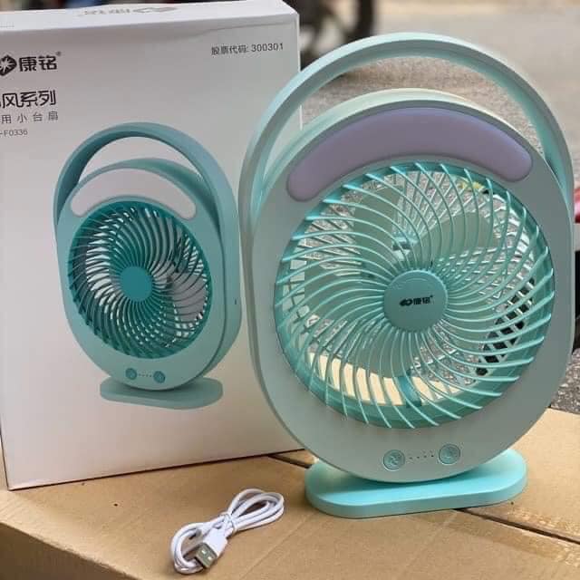 Quạt tích điện có đèn led KM-FO336