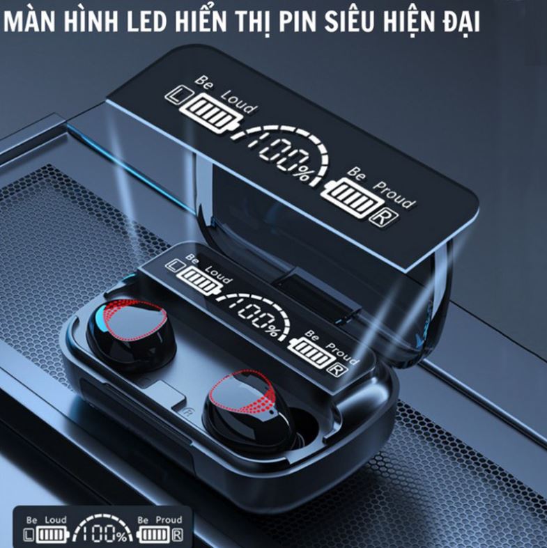 Tai Nghe Bluetooth M10 Phiên Bản Nâng Cấp Pro Chip 5.1 Mạnh Mẽ Pin 3500mah Cực Trâu Mic Đàm Thoại 2 Bên Hỗ Trợ Mọi Dòng Máy, Tai Nghe Bluetooth Không Dây M10, Tai Nghe Nhét Tai Không Dây