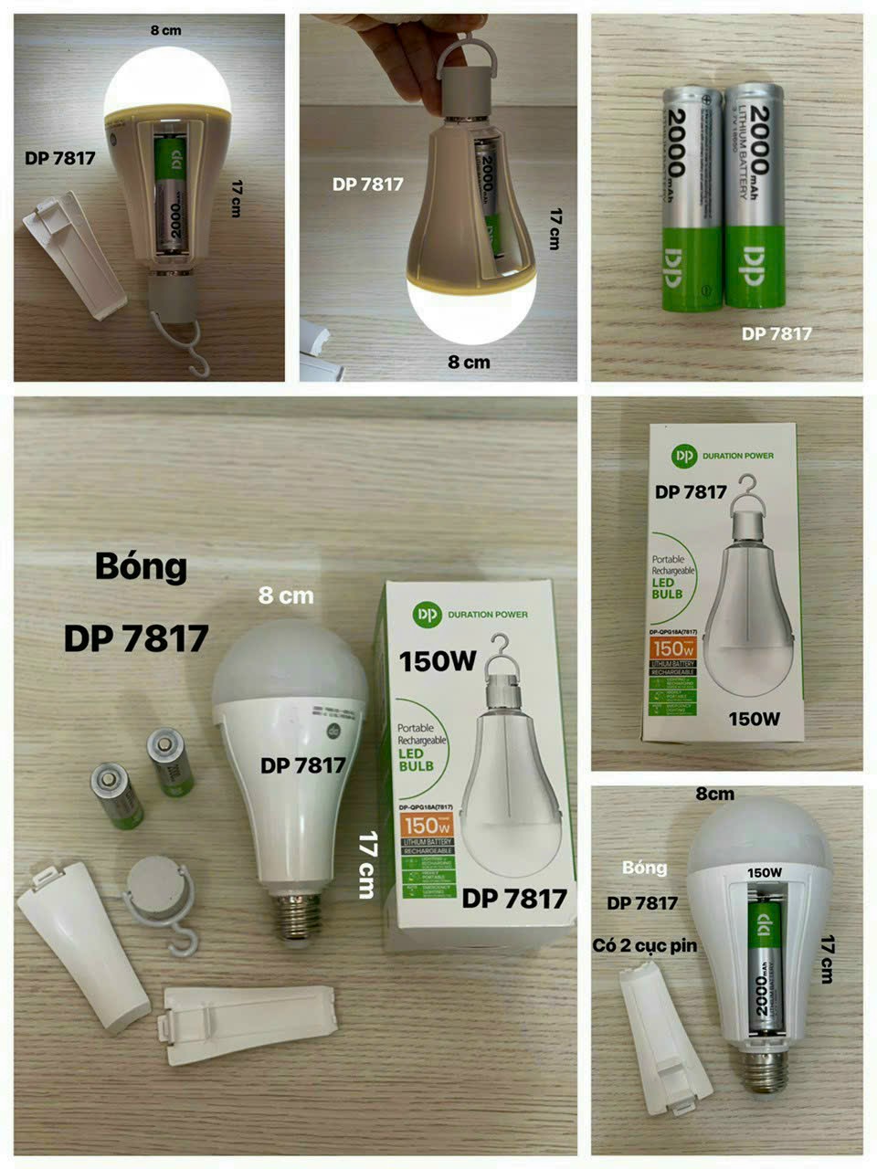 Bóng Đèn Led Tích Điện Thông Minh - Đèn Led Thiên Vân