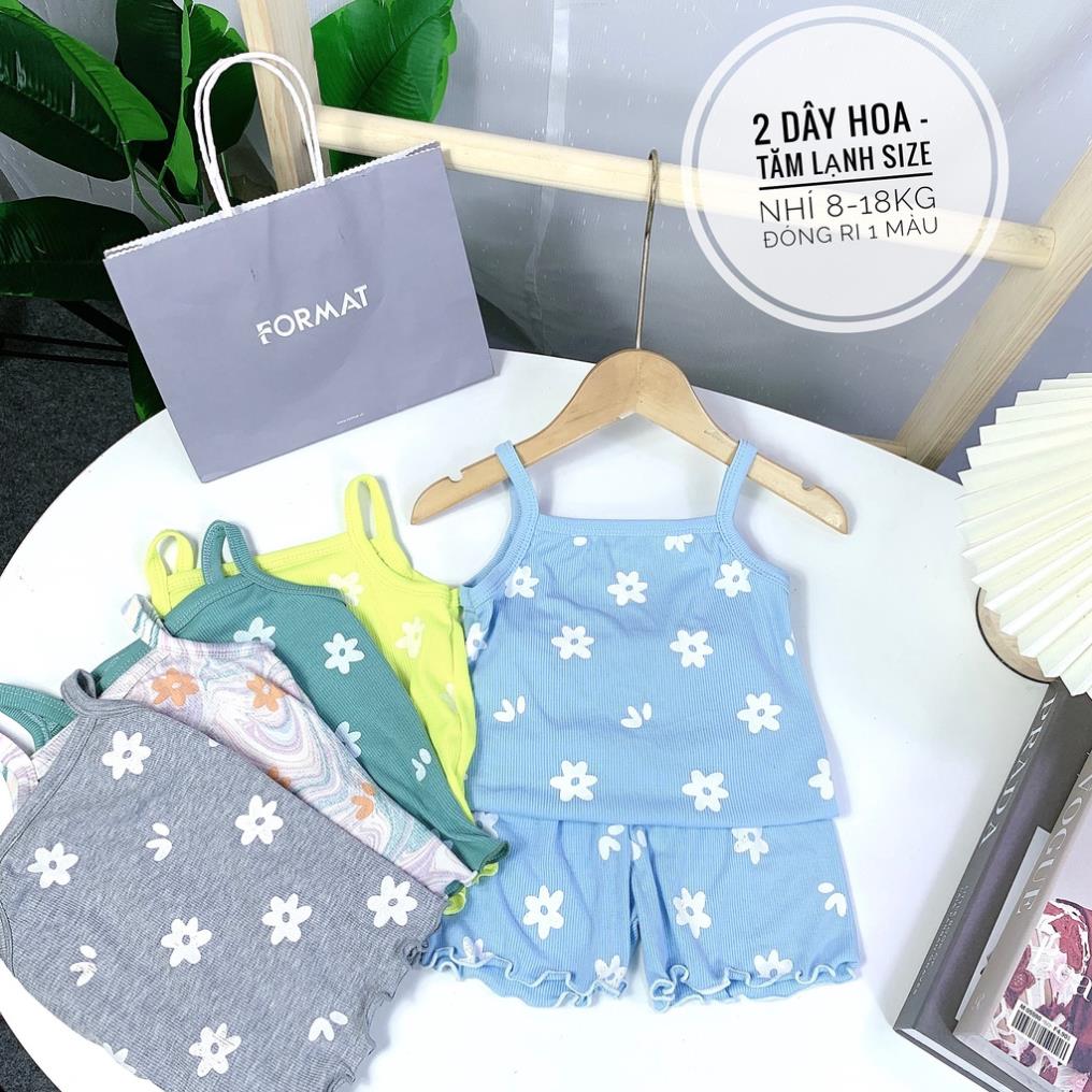 size(8-18kg) BỘ THUN TĂM LẠNH, 2 DÂY CHO BÉ GÁI
