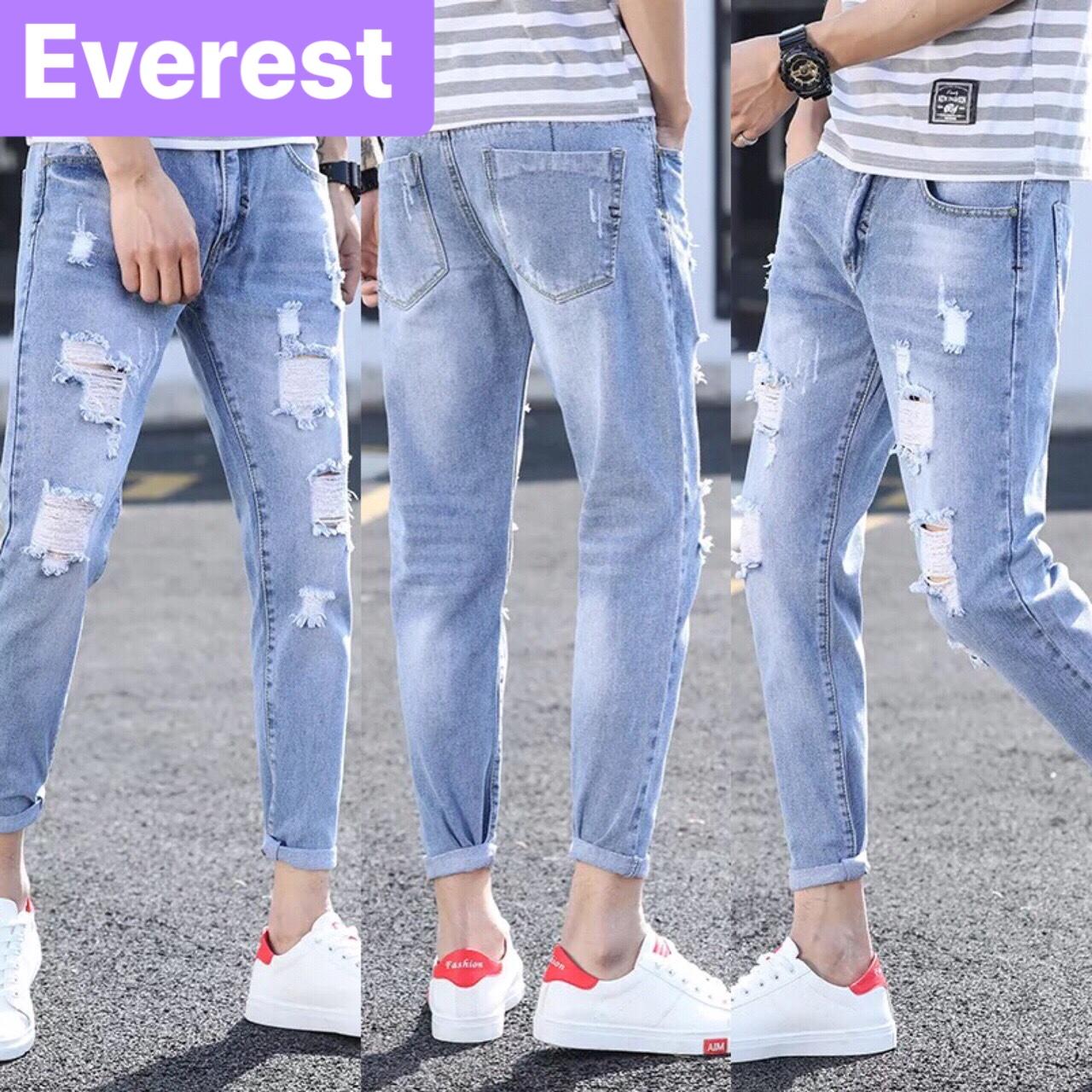 QUẦN JEAN NAM CHẤT BÒ WASH SANG SIÊU HOT HIT EV-1900- EVEREST FASHION