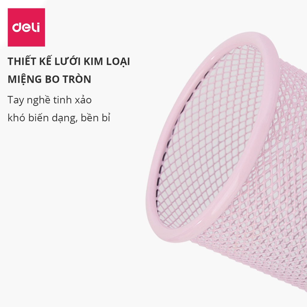 Khay cắm bút sắt tròn Deli 9153 / 9172