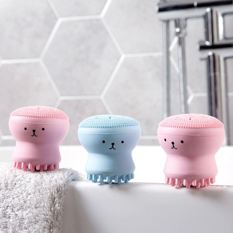 Cọ Rửa Mặt và Masage Bạch Tuộc