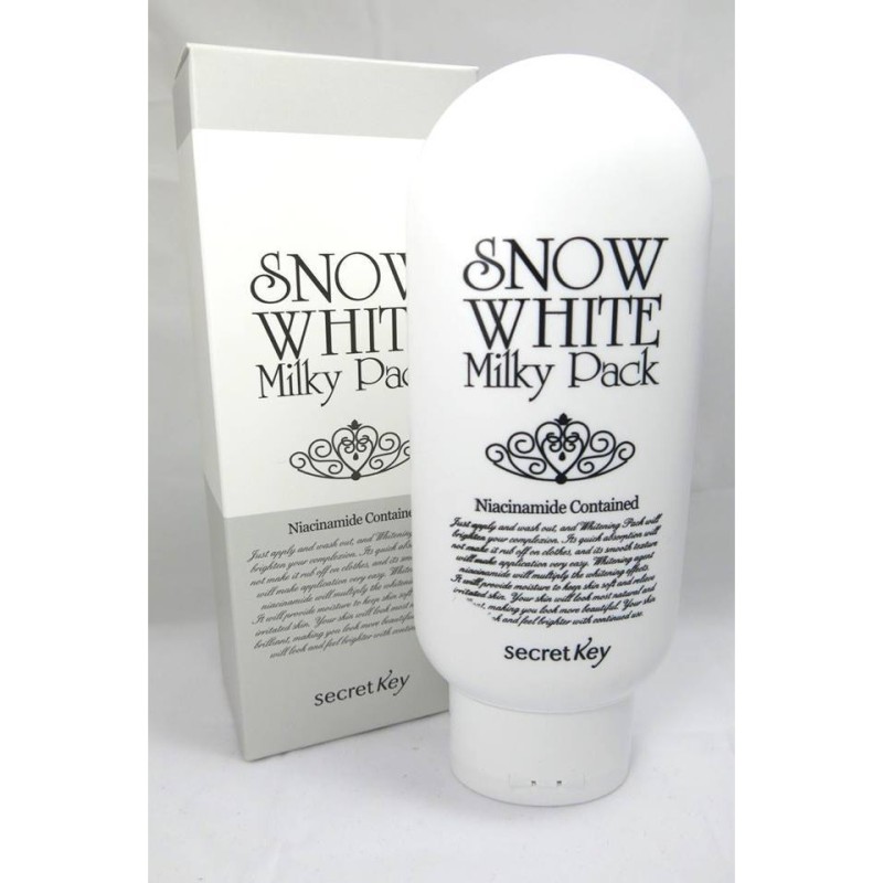 Hàng chính hãng Kem tắm trắng toàn thân Secret Key Snow White Milky Pack 200g nhập khẩu